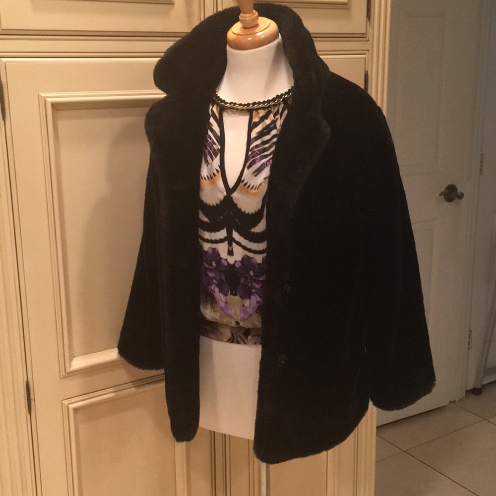 Faux fur jacket